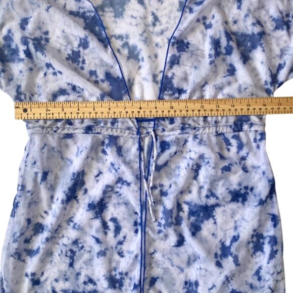 Sheer Mesh Short Sleeve Cloud Cover Up Top Y2K Grunge Light Fairy Whimsigoth - Picture 11 of 14